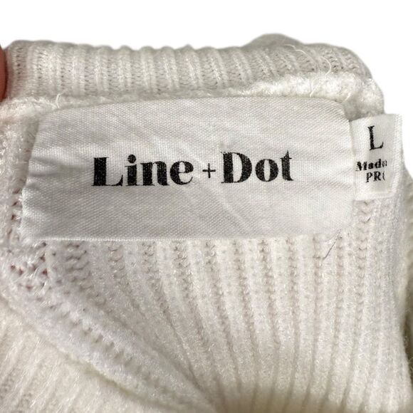 |EUC| LINE + DOT {Anthropologie} Sheridan Ribbed Balloon Sleeve Sweater - Picture 9 of 10